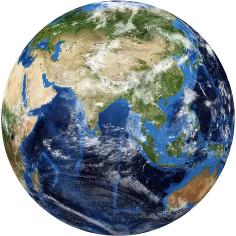 the World Photo from the Space